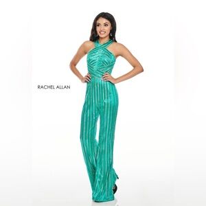 Rachel Allan Women's Teal Jumpsuit